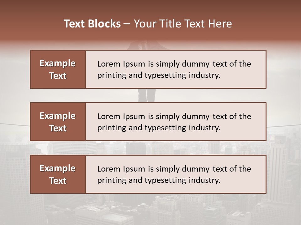 Adult Fear City PowerPoint Template