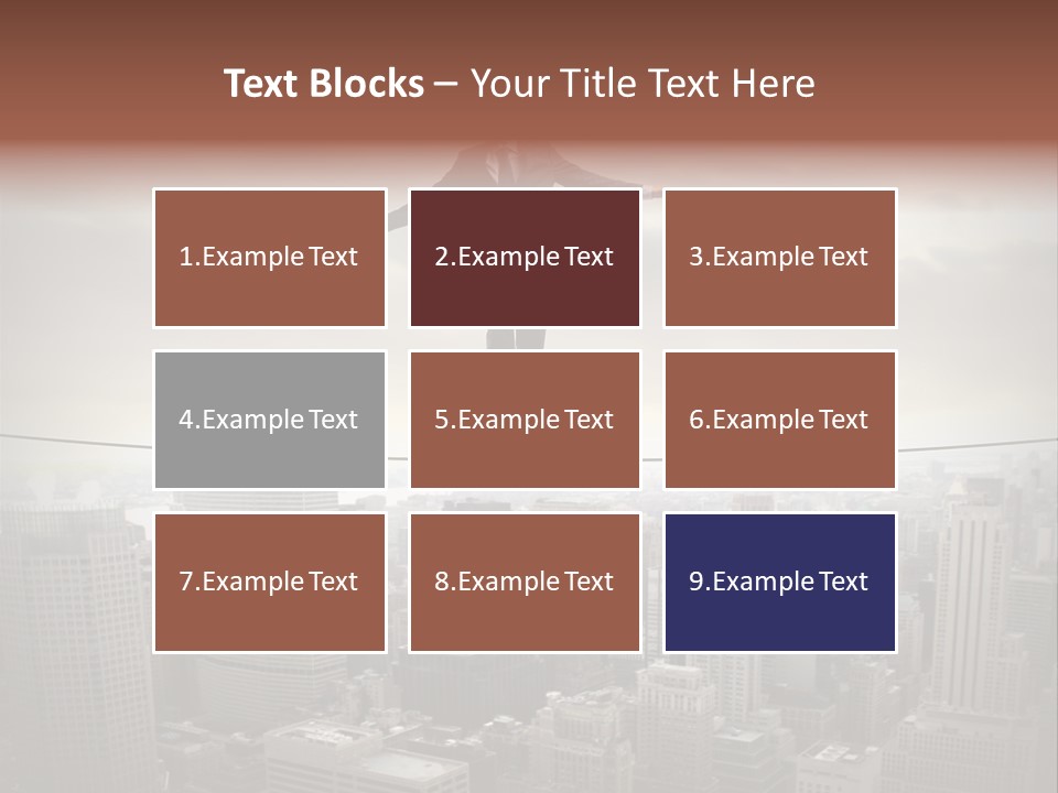 Adult Fear City PowerPoint Template