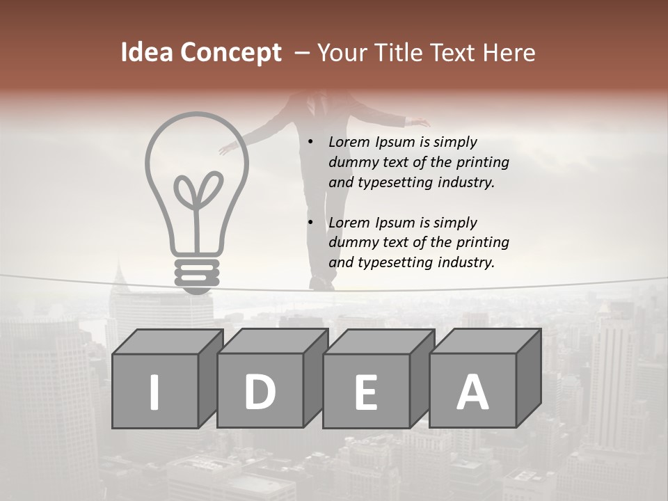 Adult Fear City PowerPoint Template