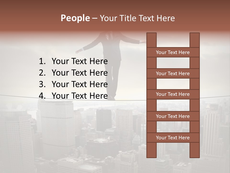 Adult Fear City PowerPoint Template