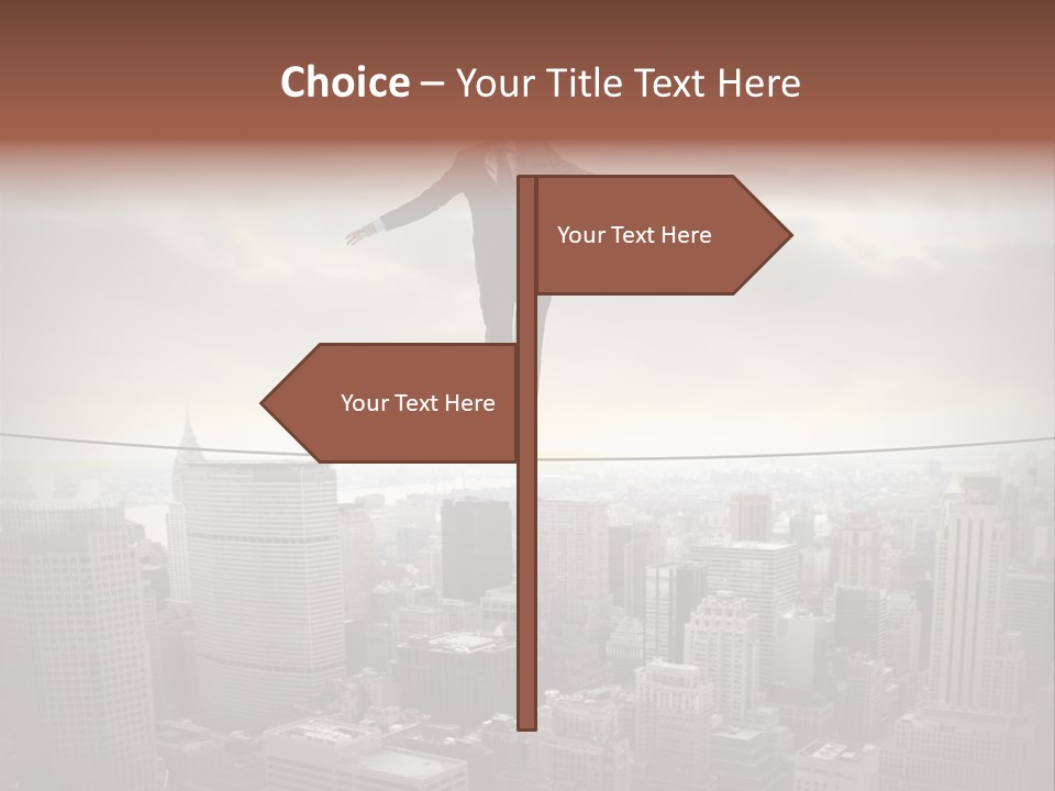 Adult Fear City PowerPoint Template