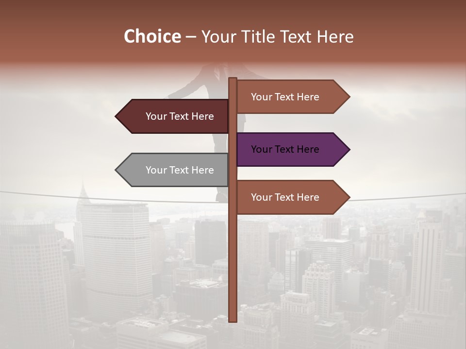 Adult Fear City PowerPoint Template