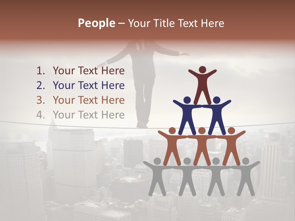 Adult Fear City PowerPoint Template