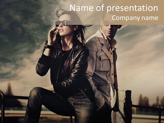 Person Y Fashion PowerPoint Template