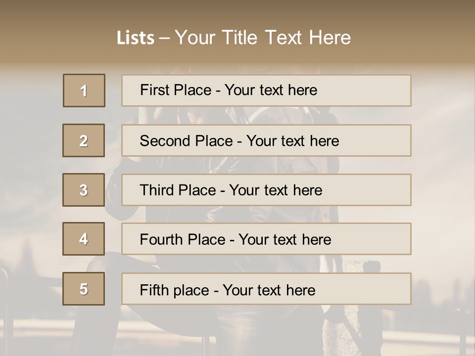 Person Y Fashion PowerPoint Template