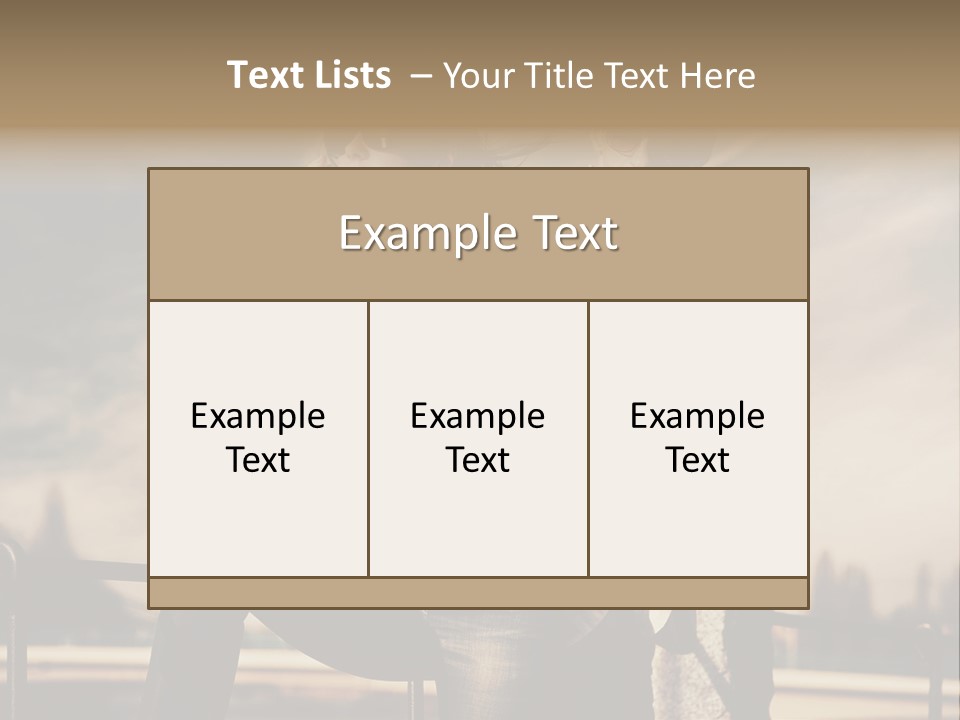 Person Y Fashion PowerPoint Template