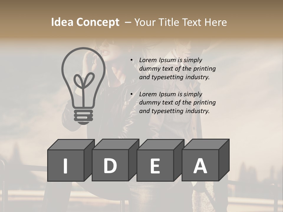 Person Y Fashion PowerPoint Template