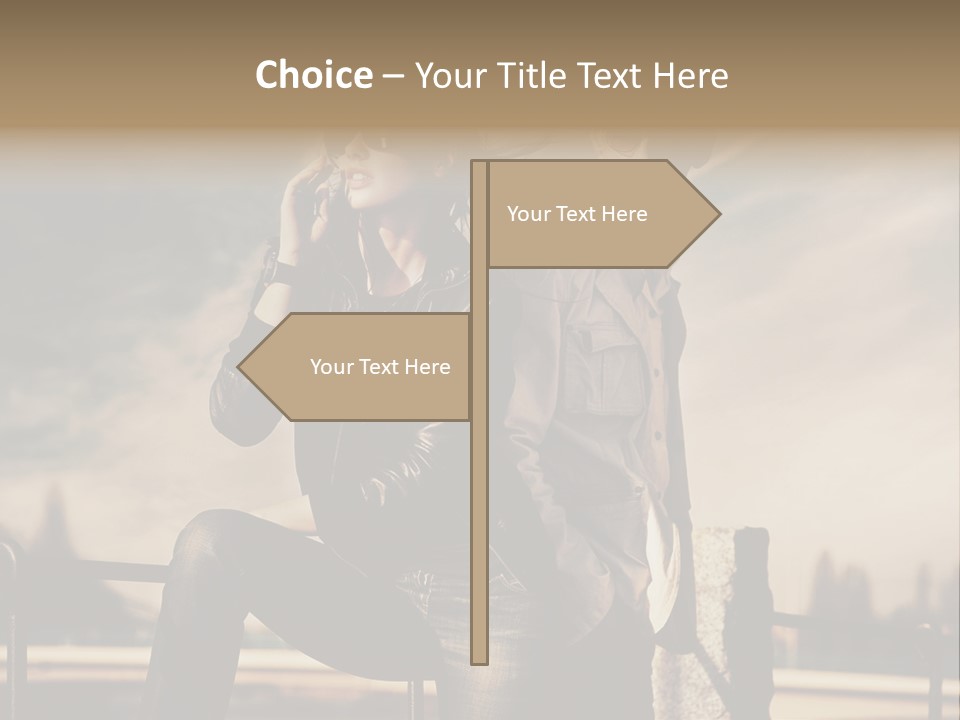 Person Y Fashion PowerPoint Template