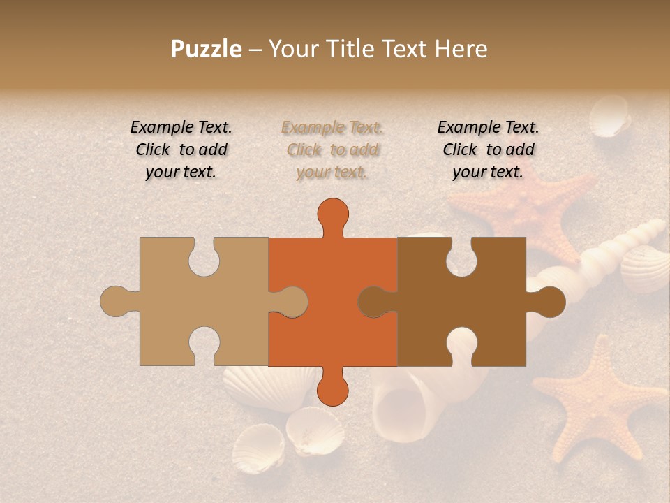 Vacation Souvenir Starfish PowerPoint Template