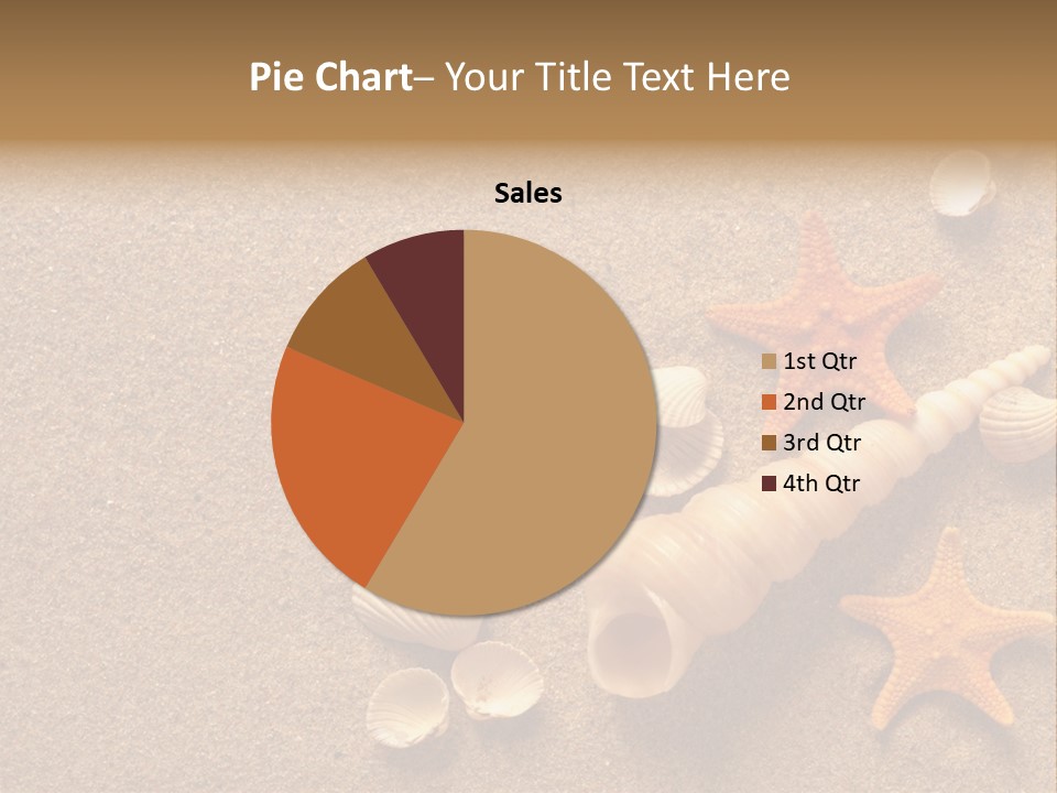 Vacation Souvenir Starfish PowerPoint Template