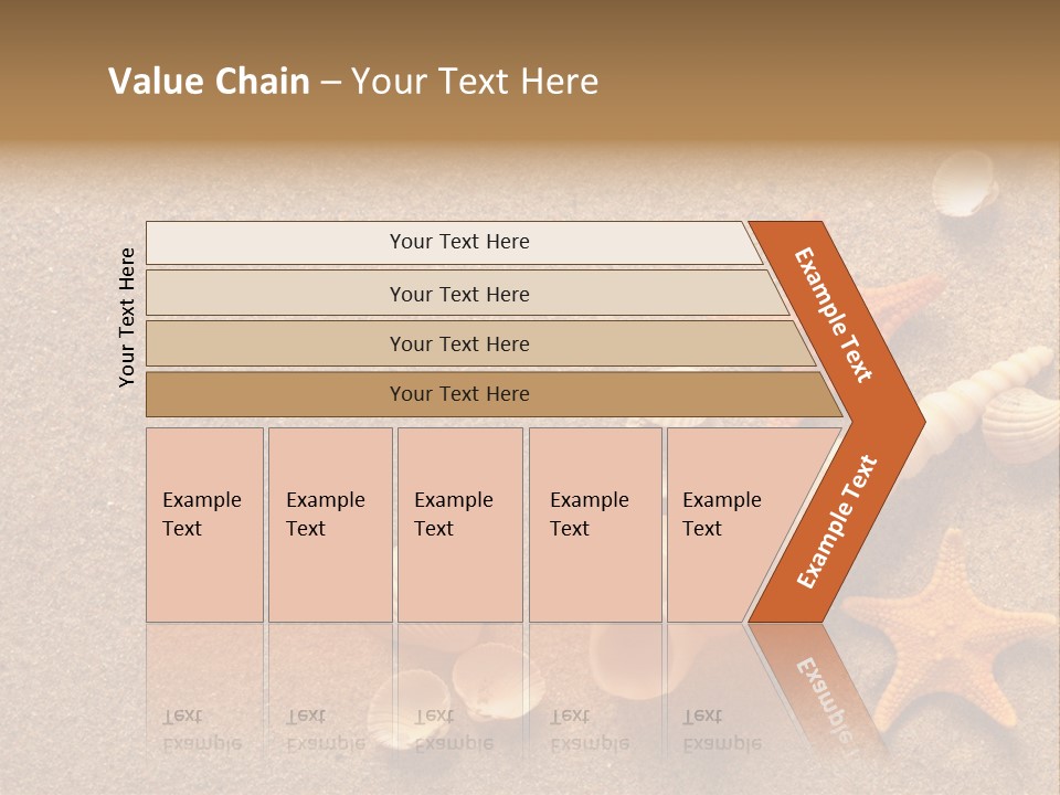 Vacation Souvenir Starfish PowerPoint Template