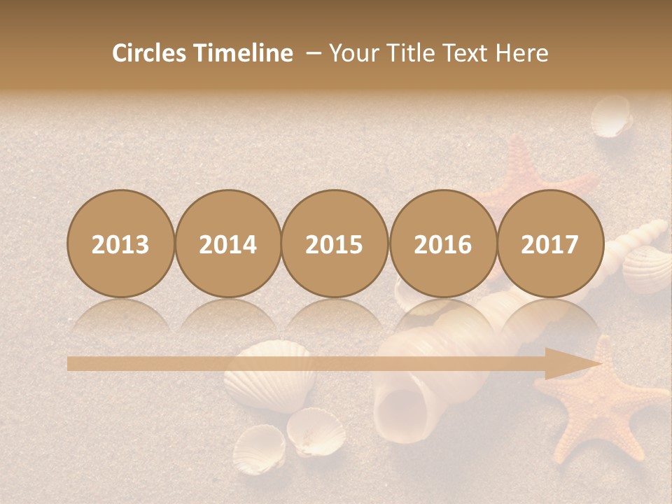 Vacation Souvenir Starfish PowerPoint Template