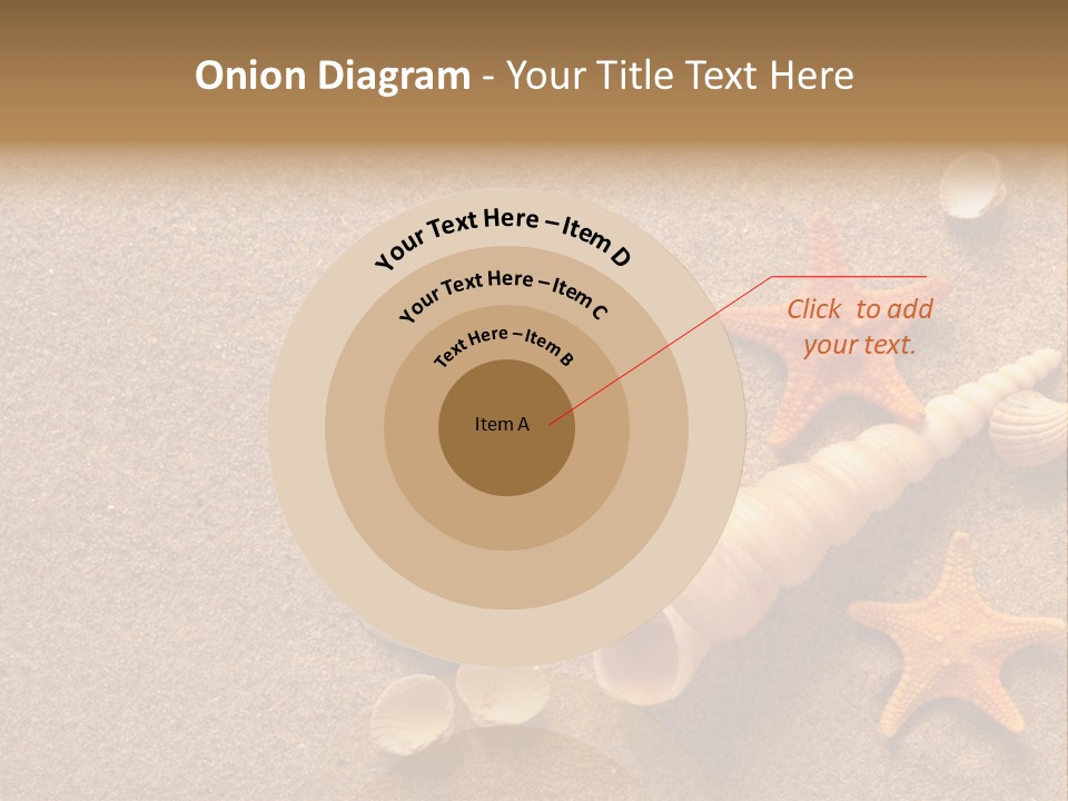 Vacation Souvenir Starfish PowerPoint Template