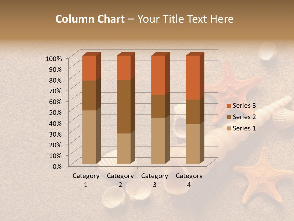 Vacation Souvenir Starfish PowerPoint Template