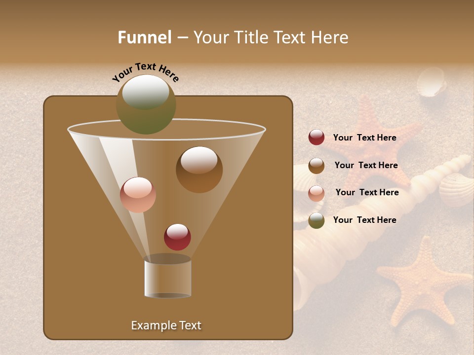 Vacation Souvenir Starfish PowerPoint Template