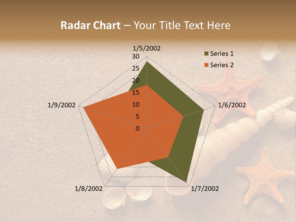 Vacation Souvenir Starfish PowerPoint Template