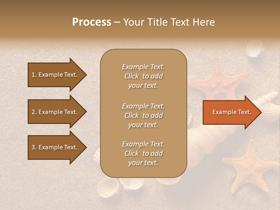 Vacation Souvenir Starfish PowerPoint Template