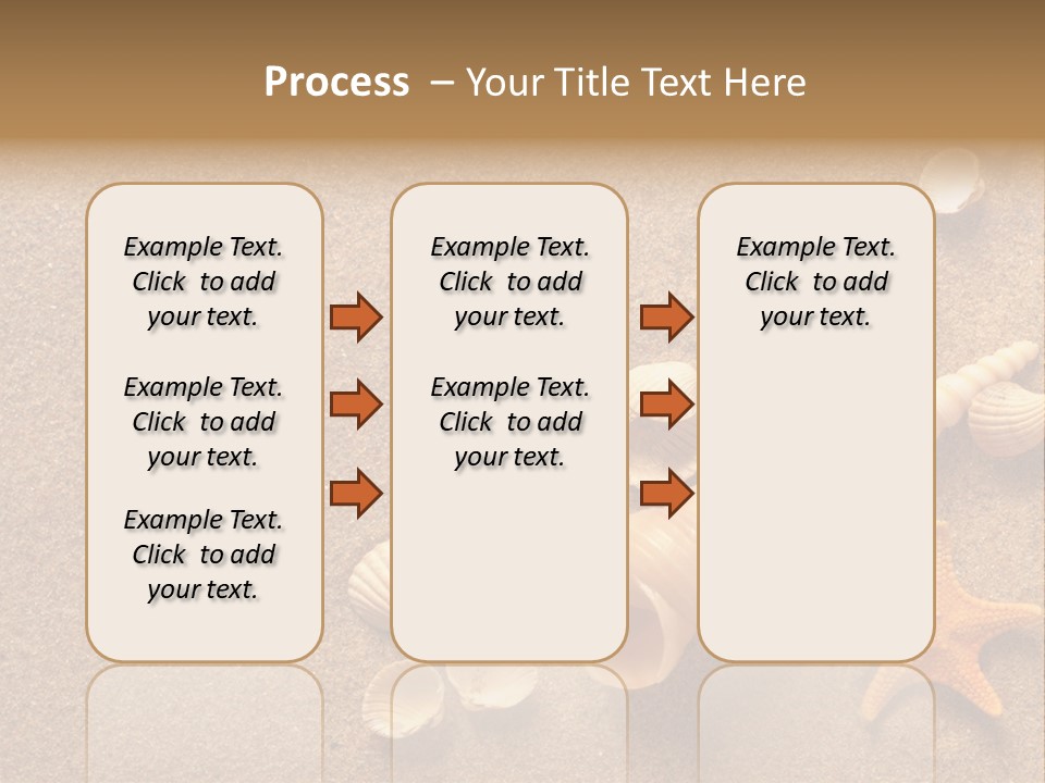 Vacation Souvenir Starfish PowerPoint Template