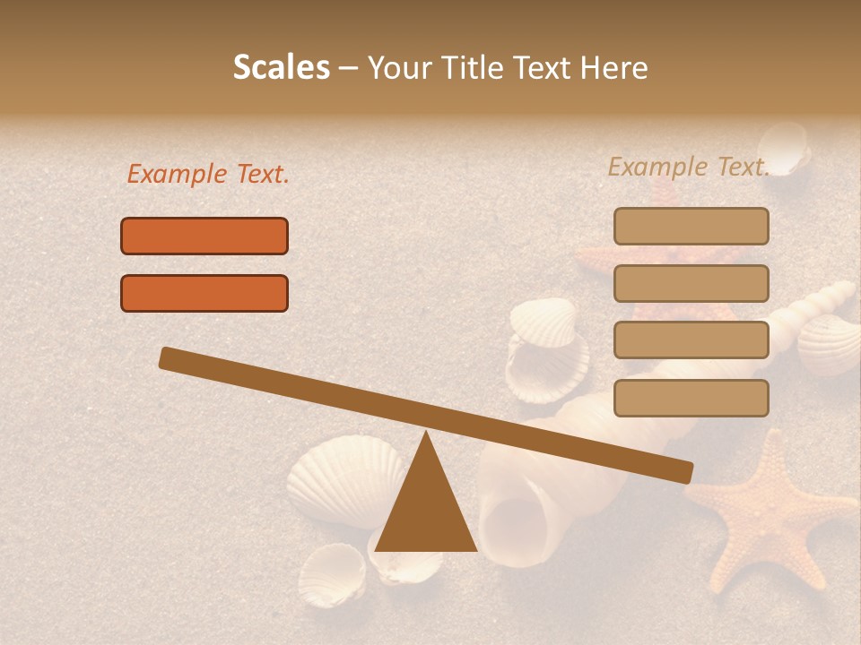 Vacation Souvenir Starfish PowerPoint Template