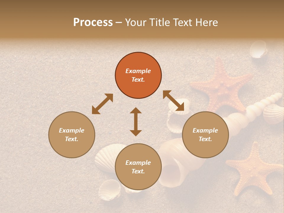 Vacation Souvenir Starfish PowerPoint Template