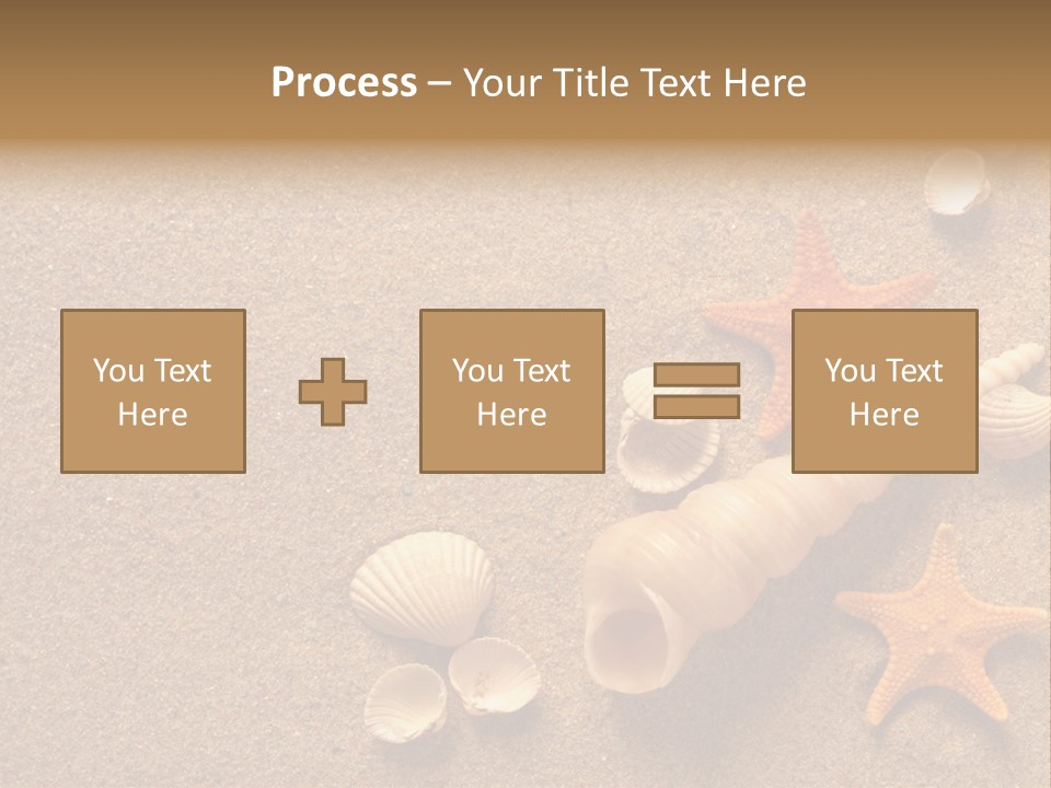 Vacation Souvenir Starfish PowerPoint Template