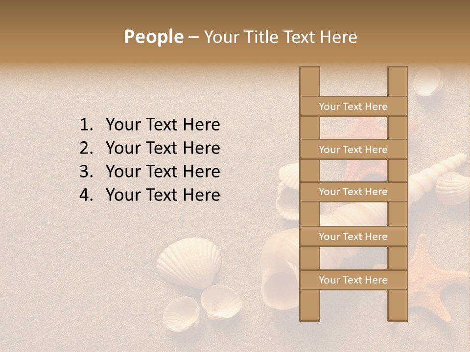 Vacation Souvenir Starfish PowerPoint Template