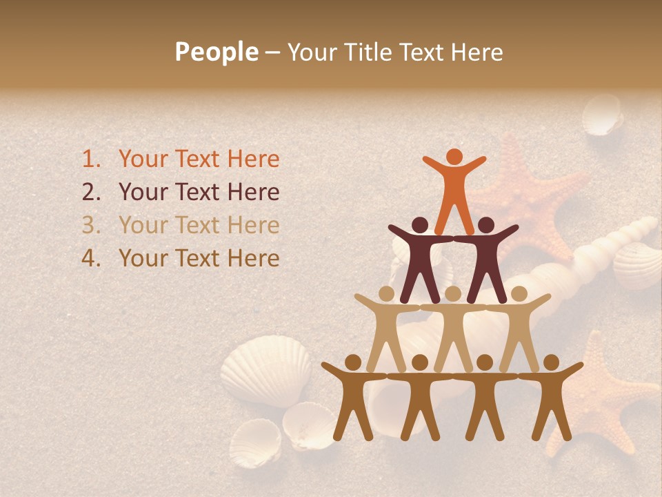 Vacation Souvenir Starfish PowerPoint Template