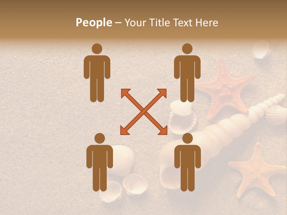 Vacation Souvenir Starfish PowerPoint Template