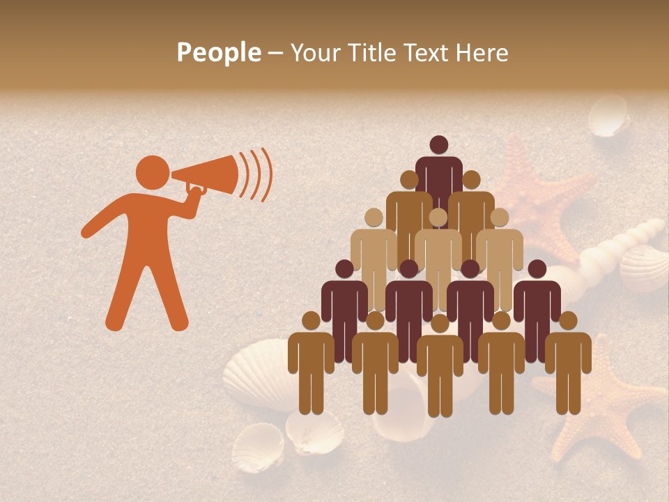 Vacation Souvenir Starfish PowerPoint Template