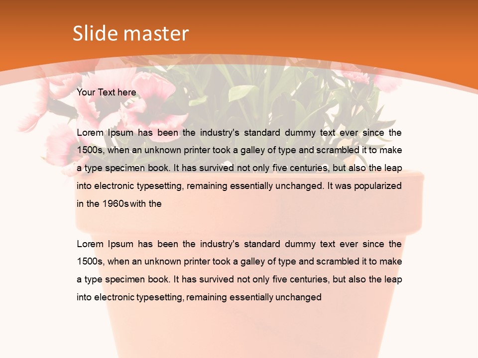 Stilllife Botany Shovel PowerPoint Template