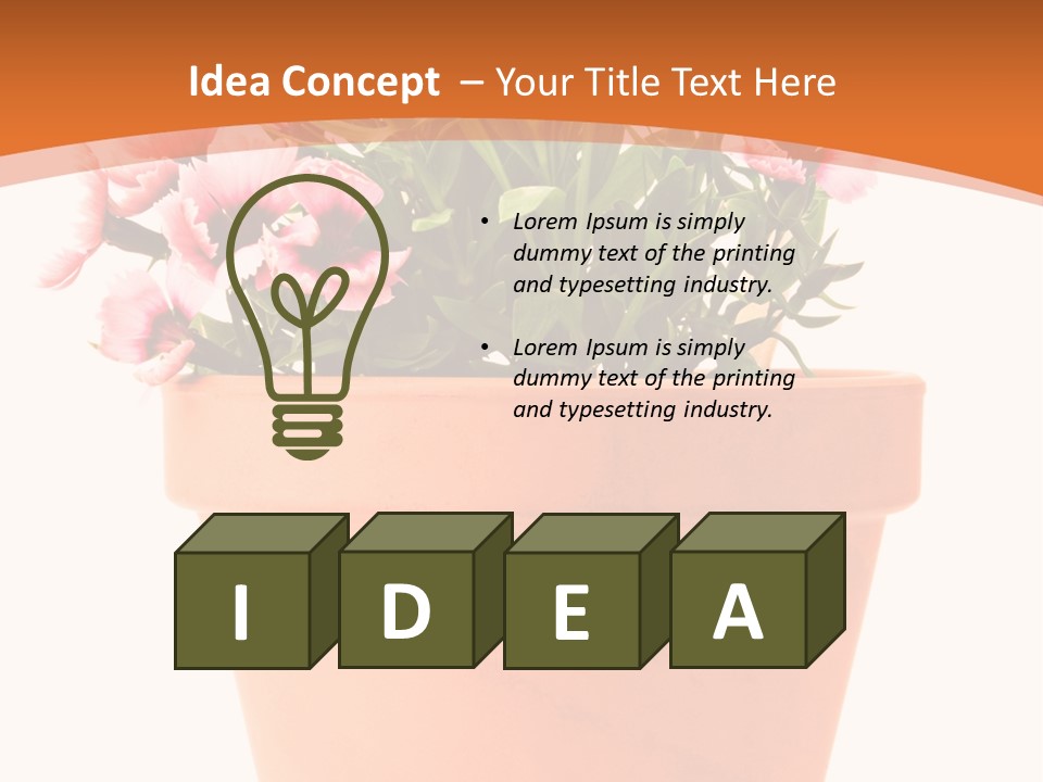 Stilllife Botany Shovel PowerPoint Template