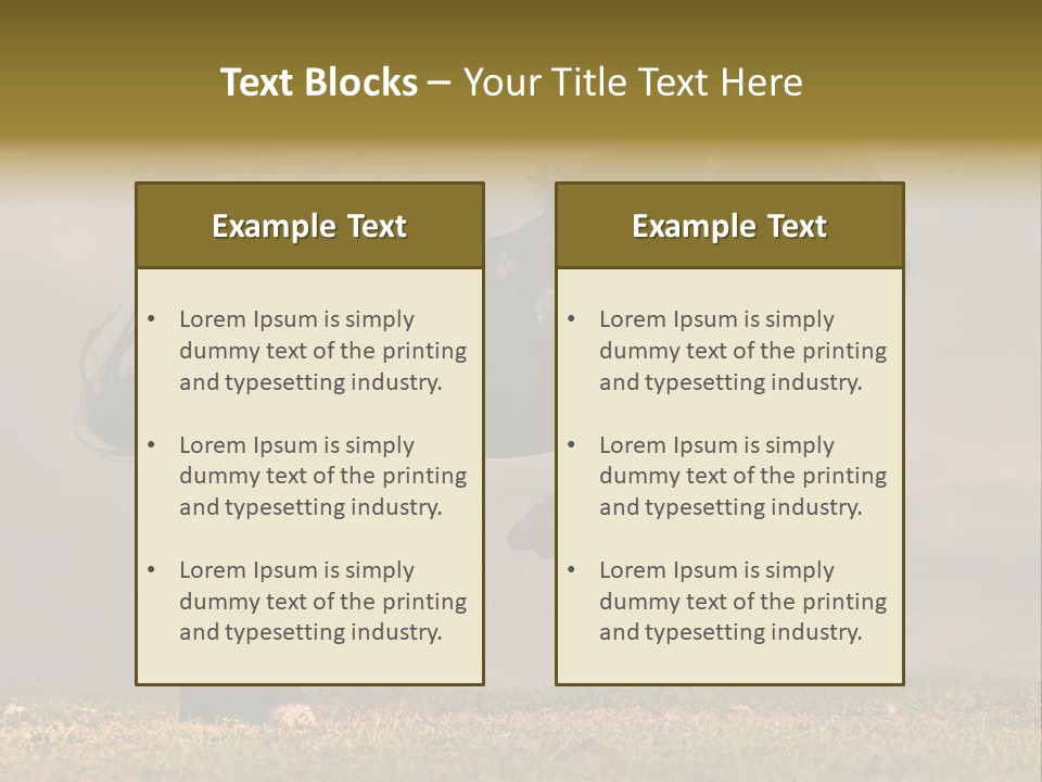 Color Blue Active PowerPoint Template