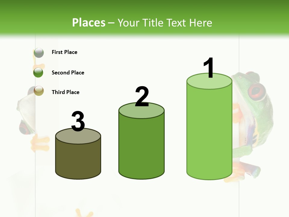 Space Color Frog PowerPoint Template