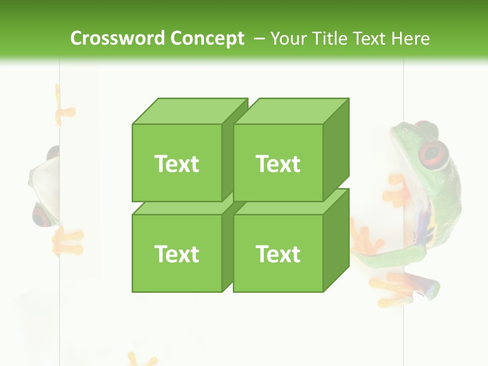 Space Color Frog PowerPoint Template