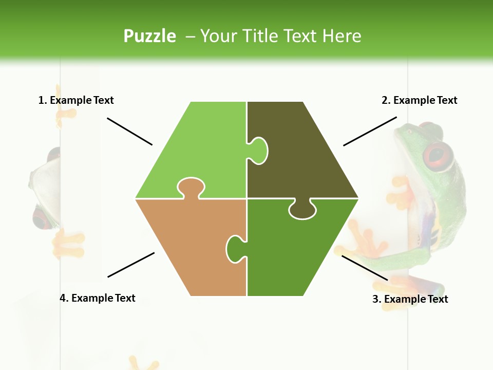 Space Color Frog PowerPoint Template