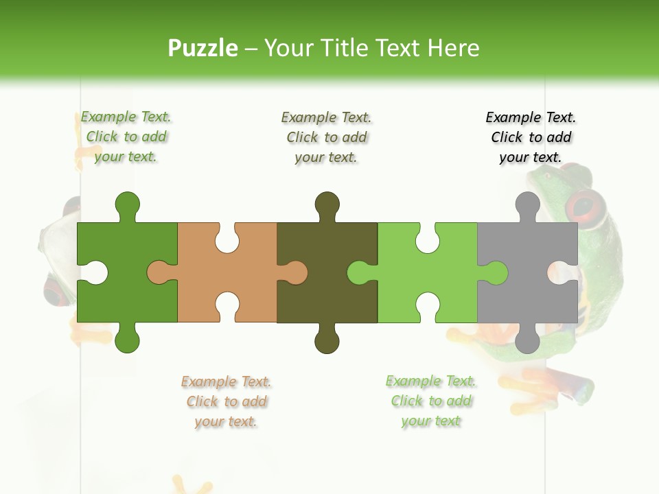 Space Color Frog PowerPoint Template