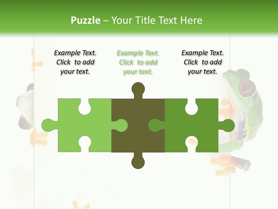 Space Color Frog PowerPoint Template