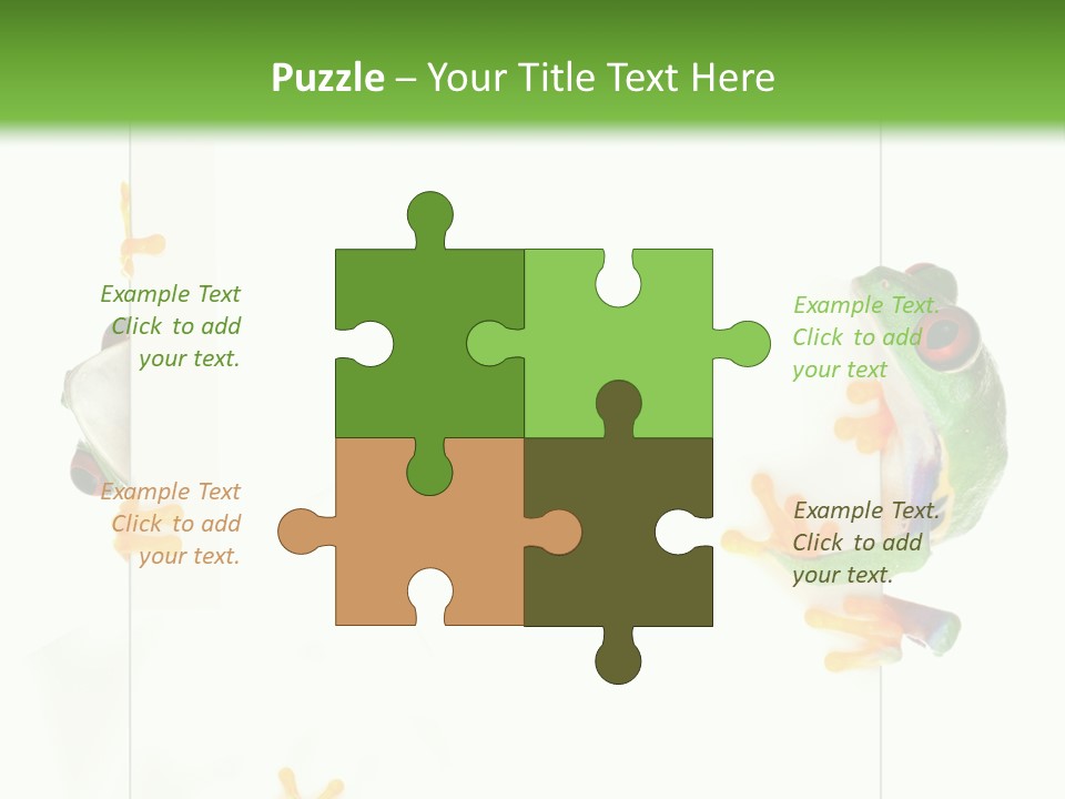 Space Color Frog PowerPoint Template