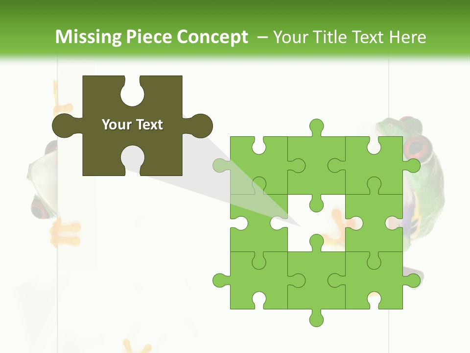 Space Color Frog PowerPoint Template