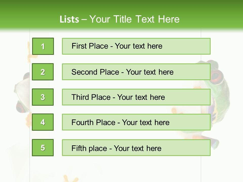 Space Color Frog PowerPoint Template