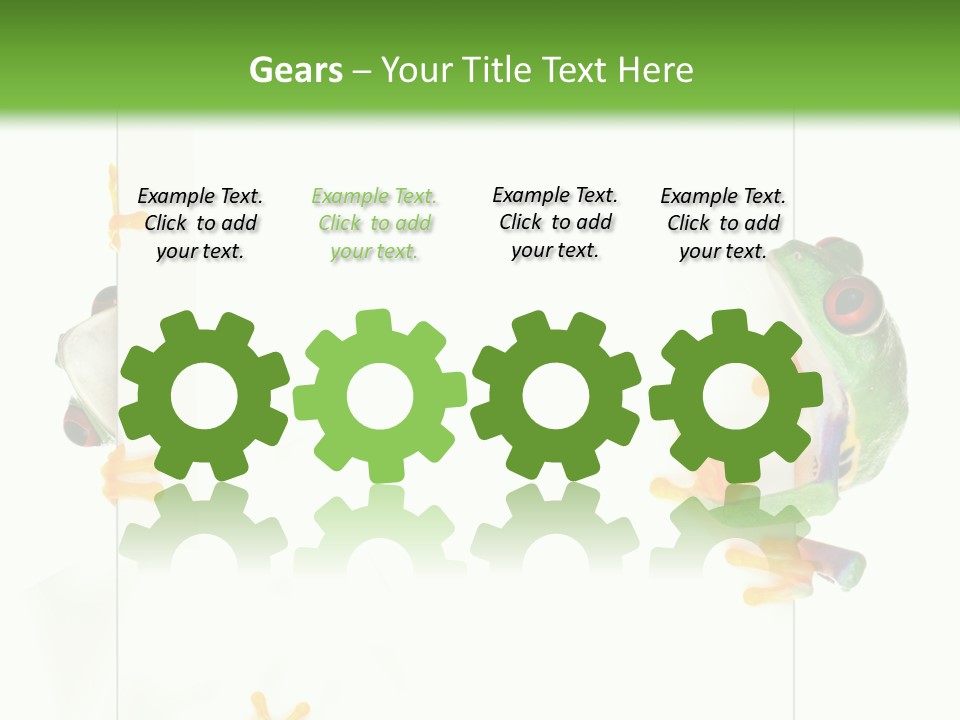 Space Color Frog PowerPoint Template