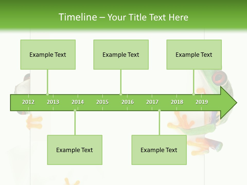 Space Color Frog PowerPoint Template