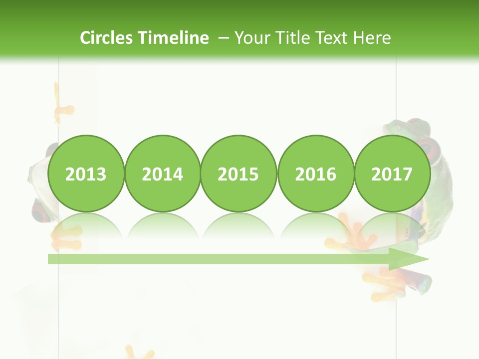 Space Color Frog PowerPoint Template