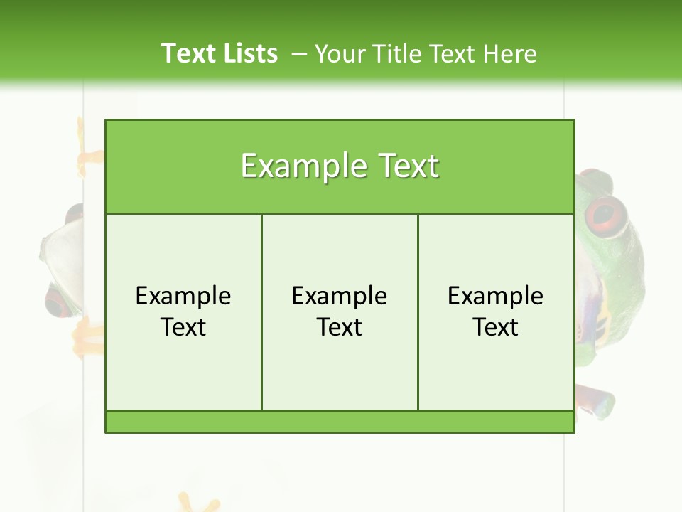 Space Color Frog PowerPoint Template