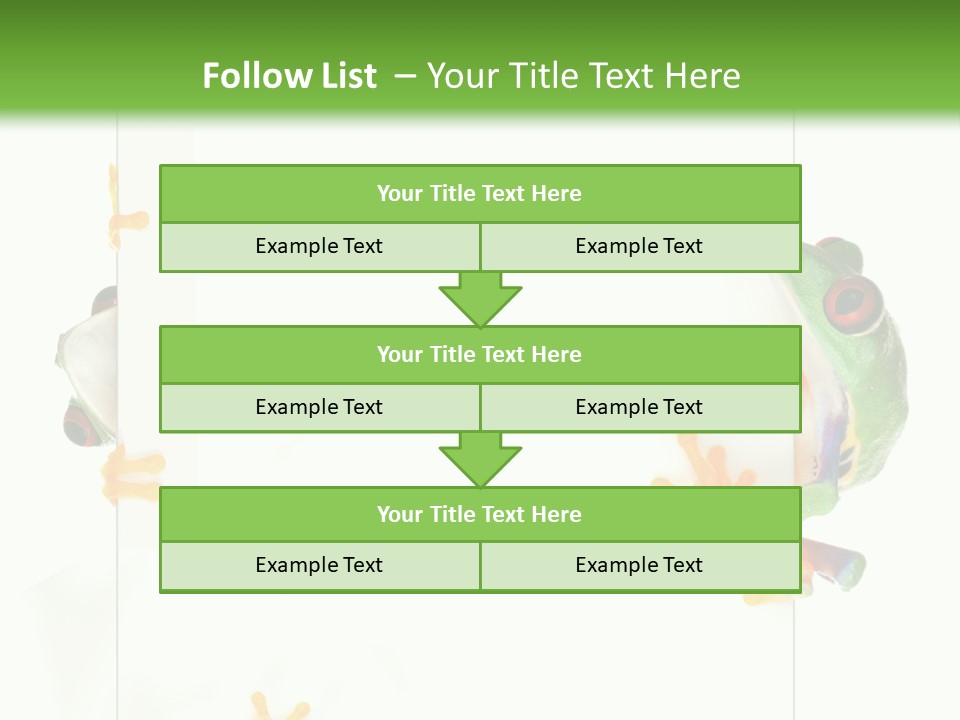 Space Color Frog PowerPoint Template