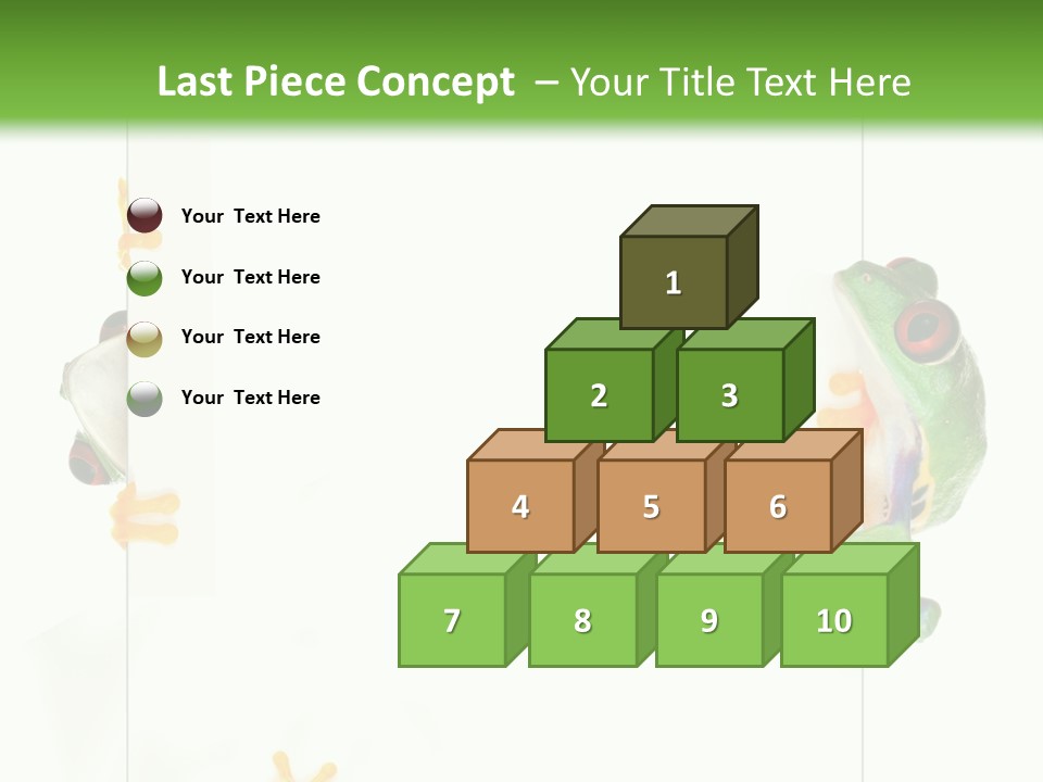 Space Color Frog PowerPoint Template