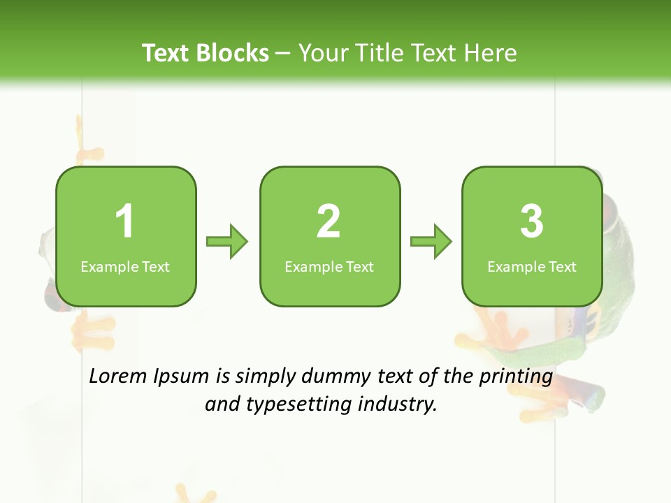 Space Color Frog PowerPoint Template