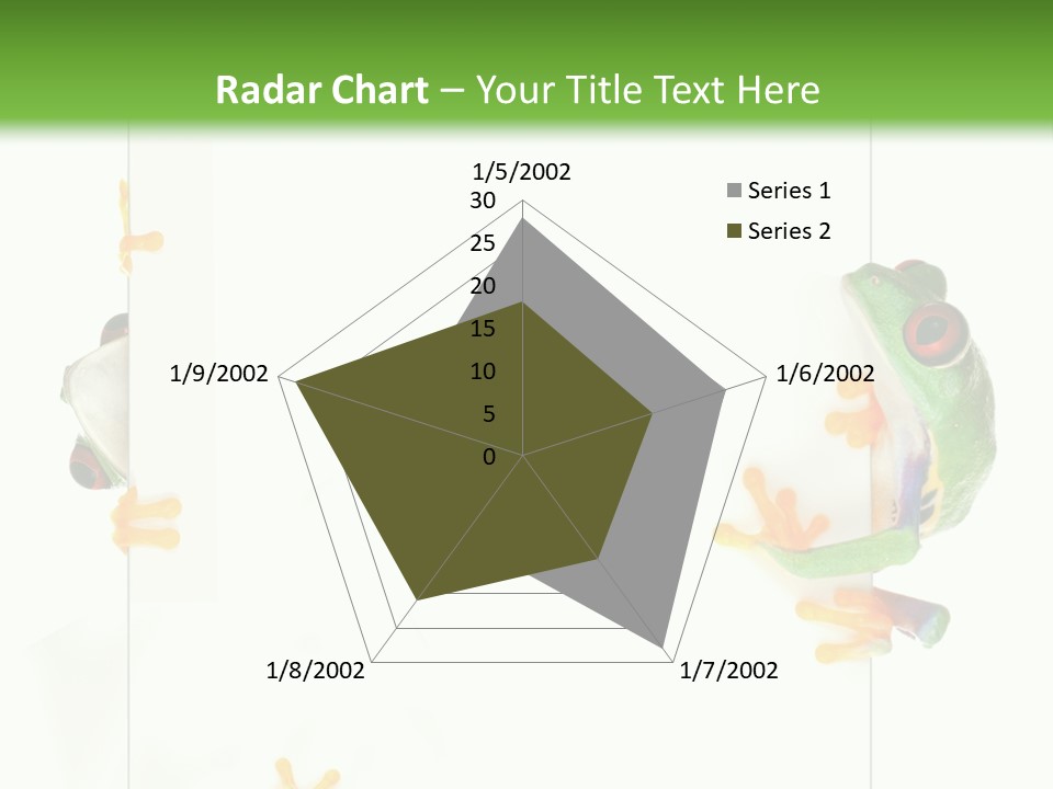 Space Color Frog PowerPoint Template