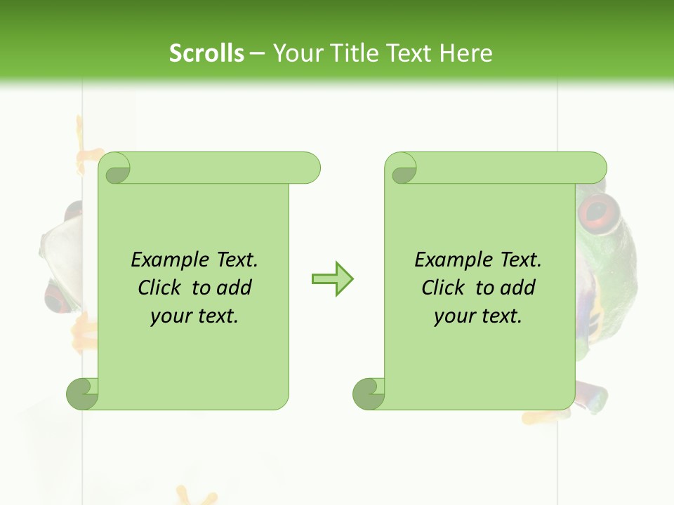 Space Color Frog PowerPoint Template