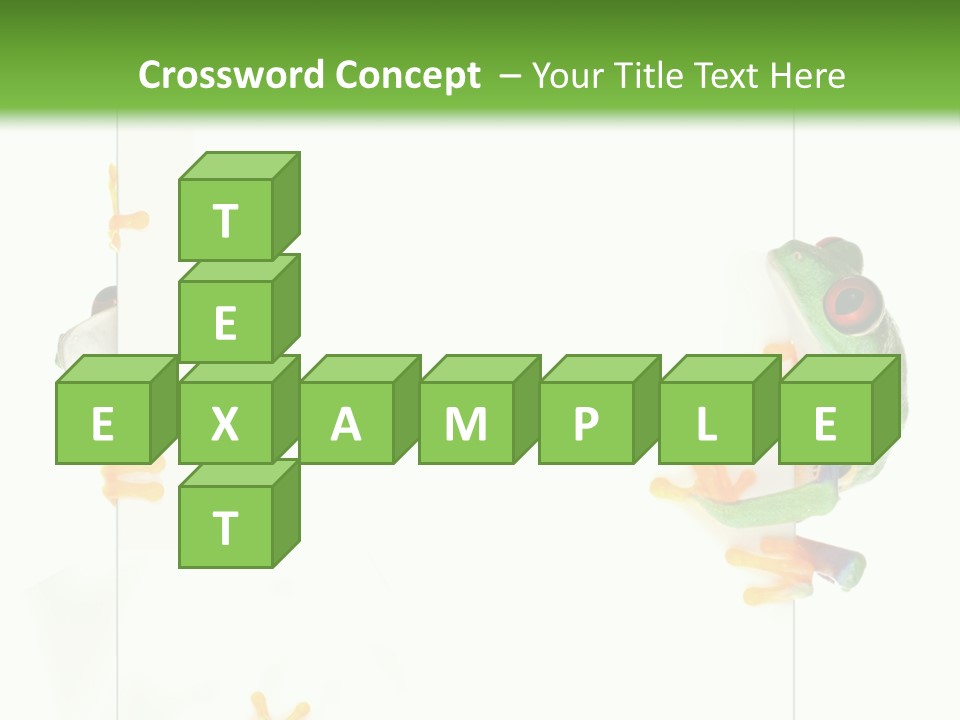 Space Color Frog PowerPoint Template